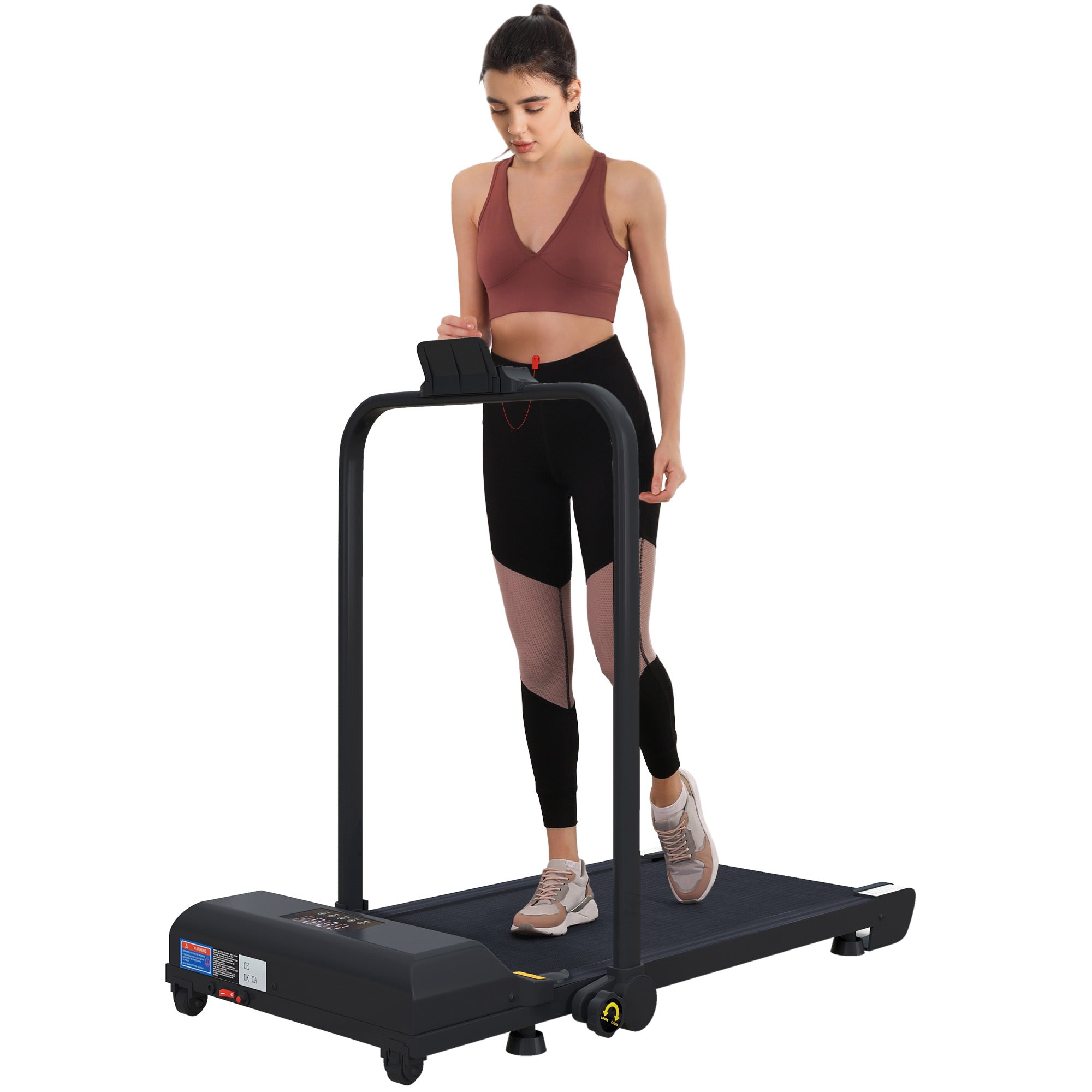 Transform Your Fitness Routine with the 2.5HP Folding Under Desk Walking Pad Treadmill