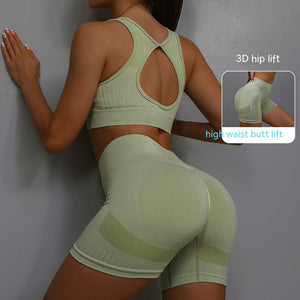 Elevate Your Workout with the 2-Piece Women’s Breathable Yoga Fitness Suit Set