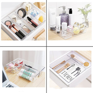 Organize Your Life with the Clear Stationery Tableware Makeup Organizer Stackable