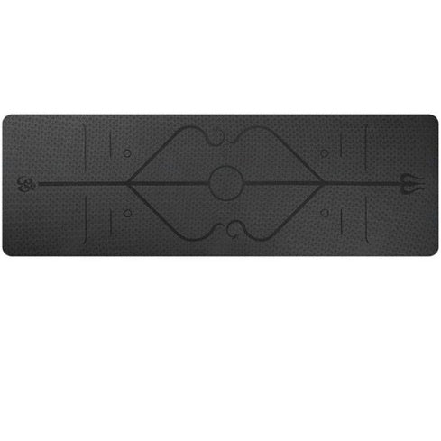 TPE 6mm Non-Slip Yoga Mat With Alignment Lines