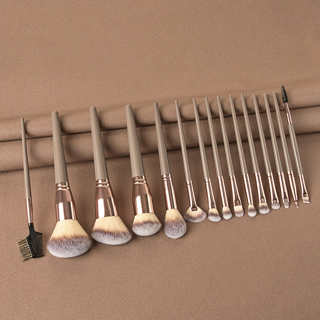 15 Piece Makeup Brush Set Eye Shadow Beauty Tools