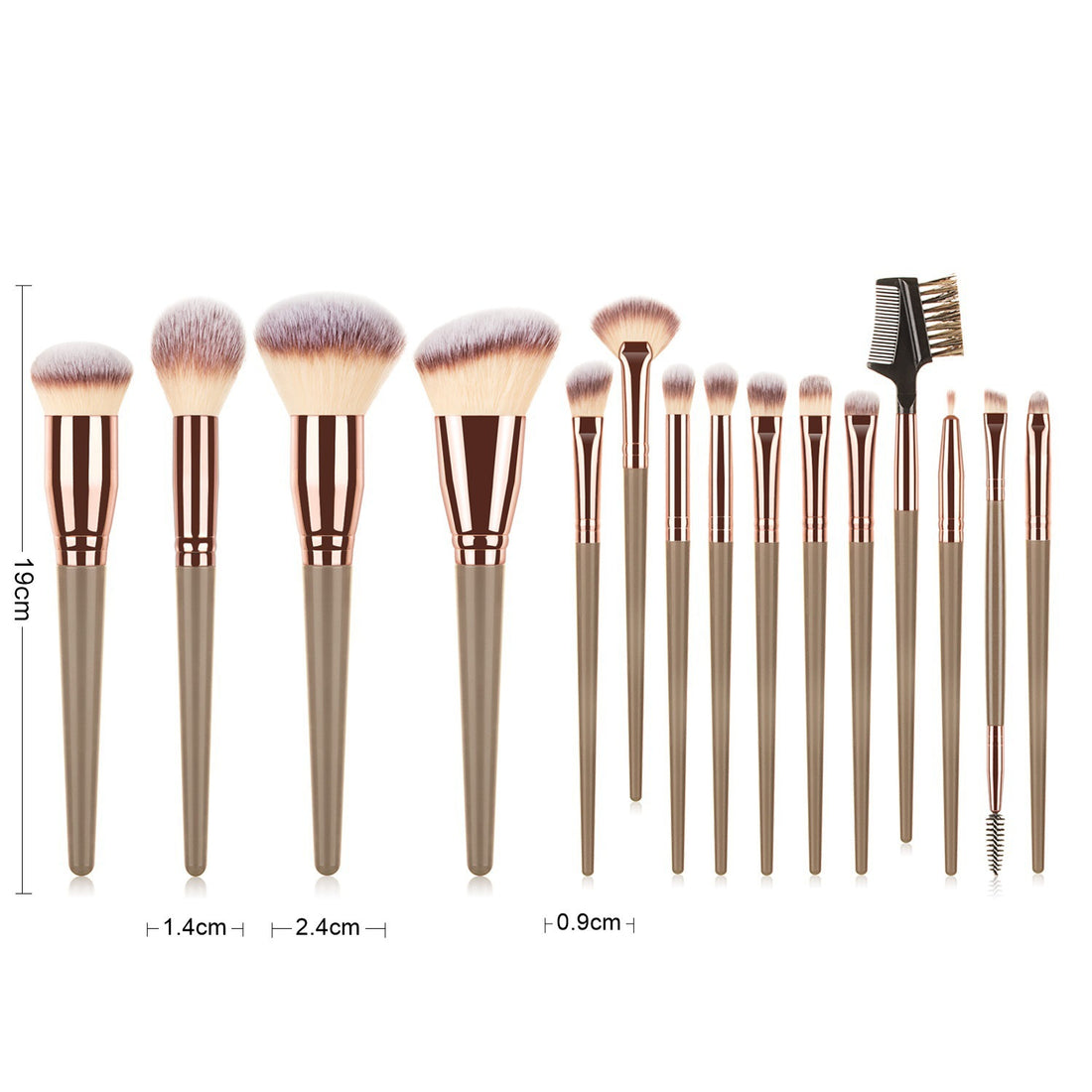 15 Piece Makeup Brush Set Eye Shadow Beauty Tools