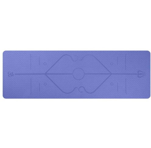 TPE 6mm Non-Slip Yoga Mat With Alignment Lines