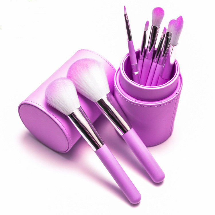 8-Piece Makeup Brush Set Eyeshadow Blush Foundation Tools