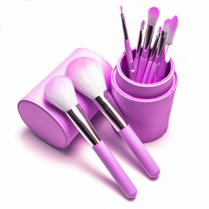 8-Piece Makeup Brush Set Eyeshadow Blush Foundation Tools