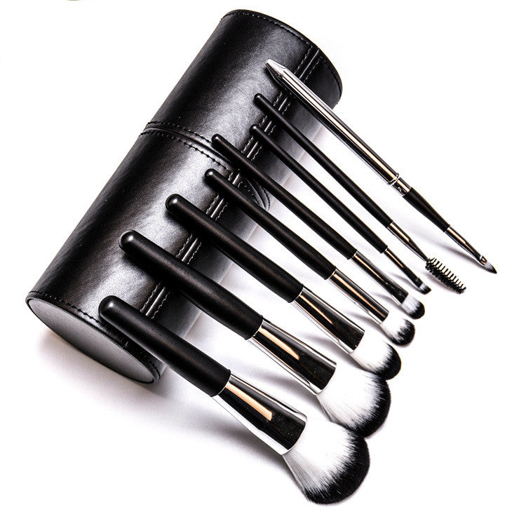 8-Piece Makeup Brush Set Eyeshadow Blush Foundation Tools