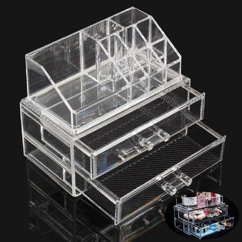 Clear Acrylic Makeup Storage Organizer Cosmetic Case Holder