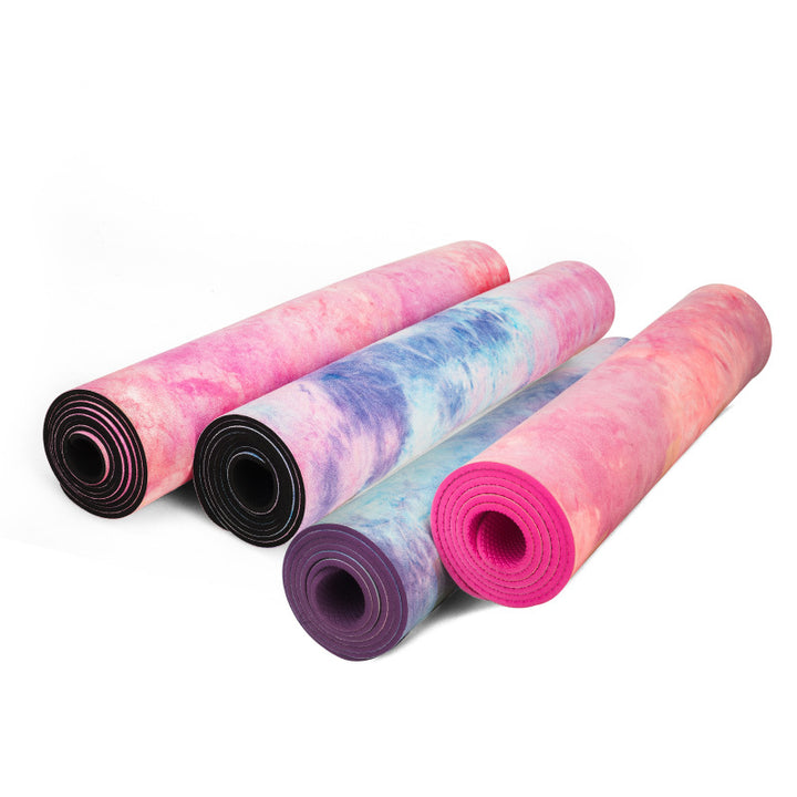 Tie-Dye Natural Rubber Suede Yoga Mat