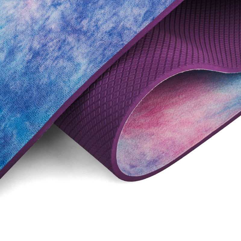 Tie-Dye Natural Rubber Suede Yoga Mat