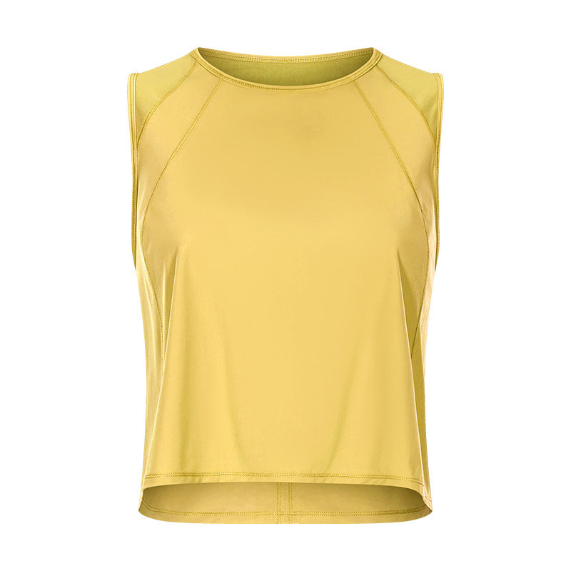 Women Mesh Hollow Back Yoga Fitness Vest Breathable Top