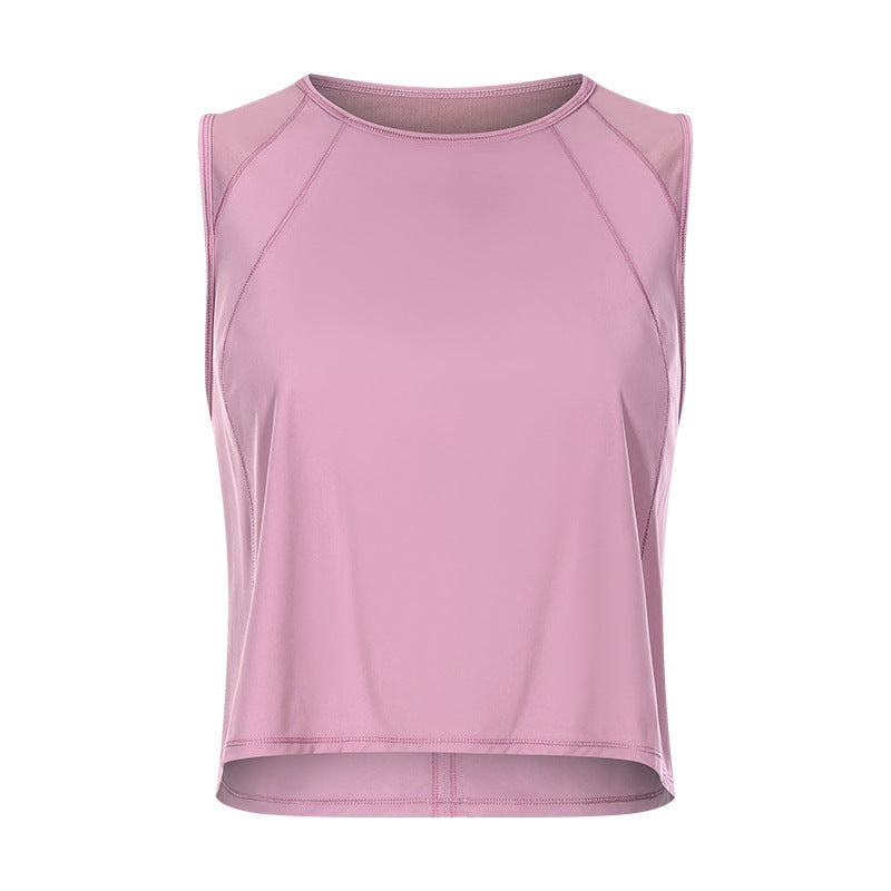 Women Mesh Hollow Back Yoga Fitness Vest Breathable Top
