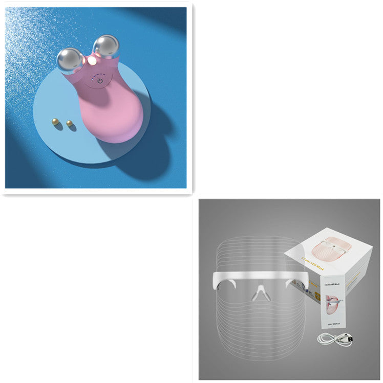 LED 3-Color Facial Beauty Mask Acne Removal Skin Rejuvenation