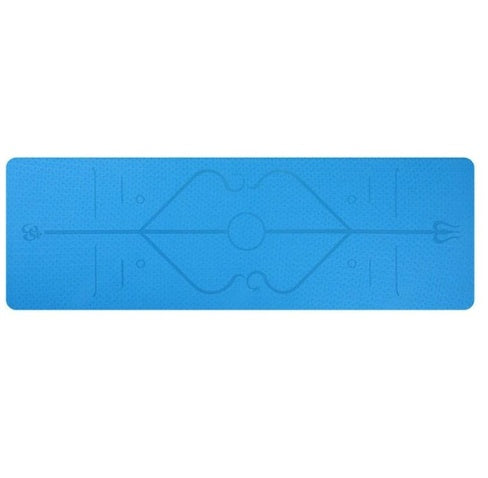 TPE 6mm Non-Slip Yoga Mat With Alignment Lines