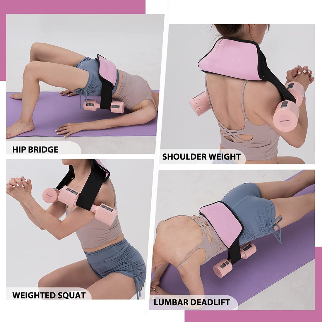 Hip Thrust Belt Glute Bridge Workout Pad