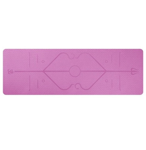 TPE 6mm Non-Slip Yoga Mat With Alignment Lines