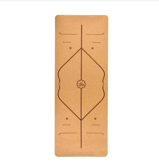 Wooden Non-Slip 5mm Printed Yoga Mat