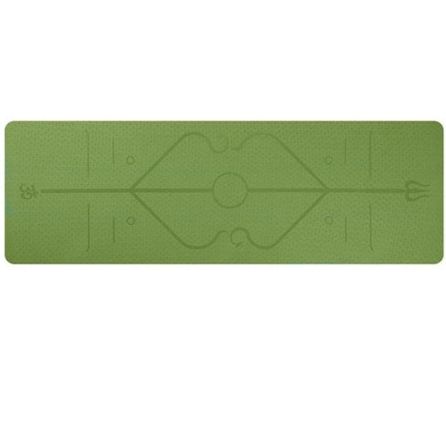TPE 6mm Non-Slip Yoga Mat With Alignment Lines