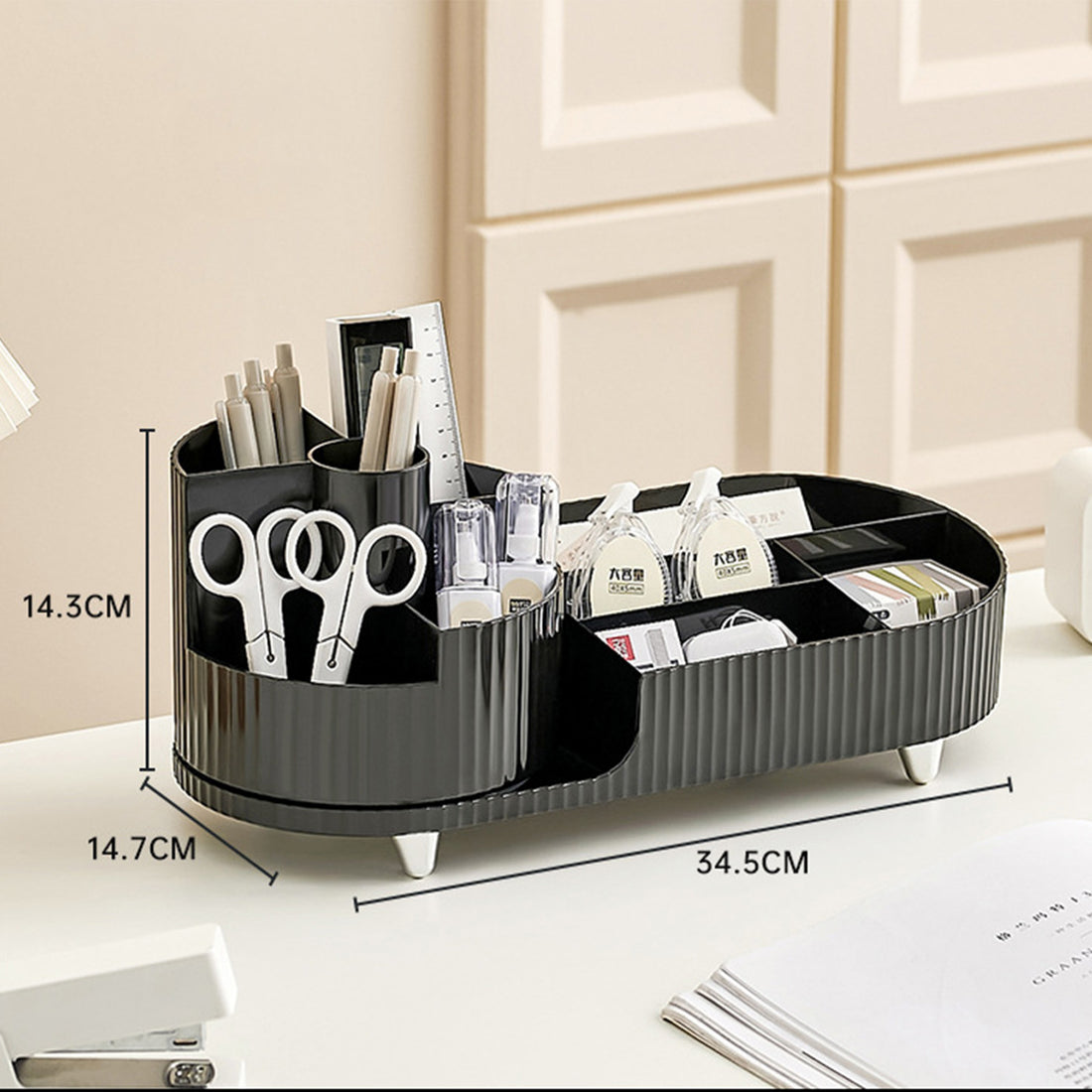 Rotating Makeup Organizer Large Capacity Vanity Cosmetic Display Case