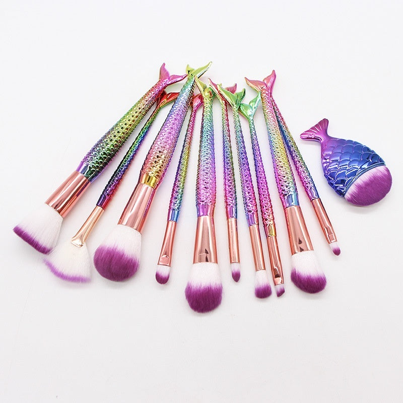 Mermaid Makeup Brush Set Beauty Tools Combination
