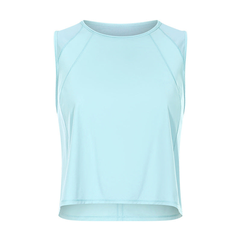 Women Mesh Hollow Back Yoga Fitness Vest Breathable Top