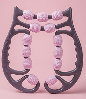 Plastic 3-Wheel Leg Massage Foam Roller