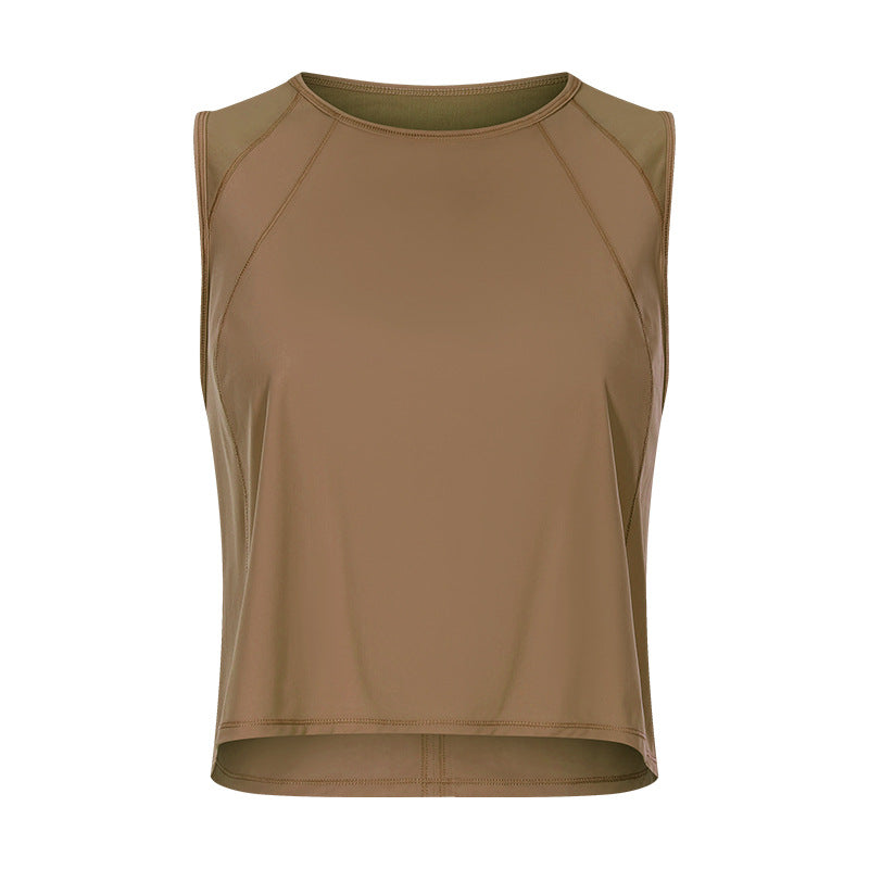 Women Mesh Hollow Back Yoga Fitness Vest Breathable Top