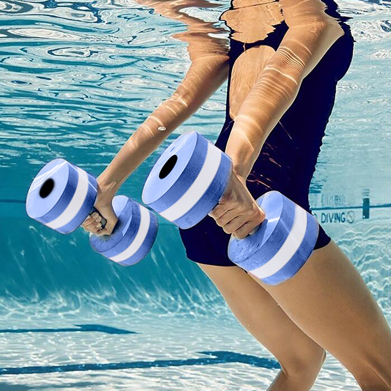 2Pcs EVA Water Aerobics Swimming Dumbbells