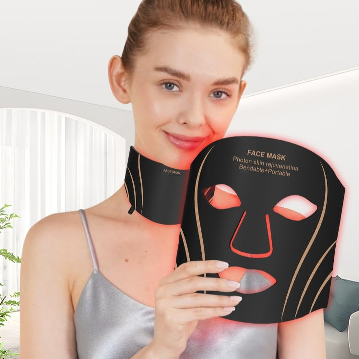 IPL Red Light Silicone Facial LED Beauty Mask Device