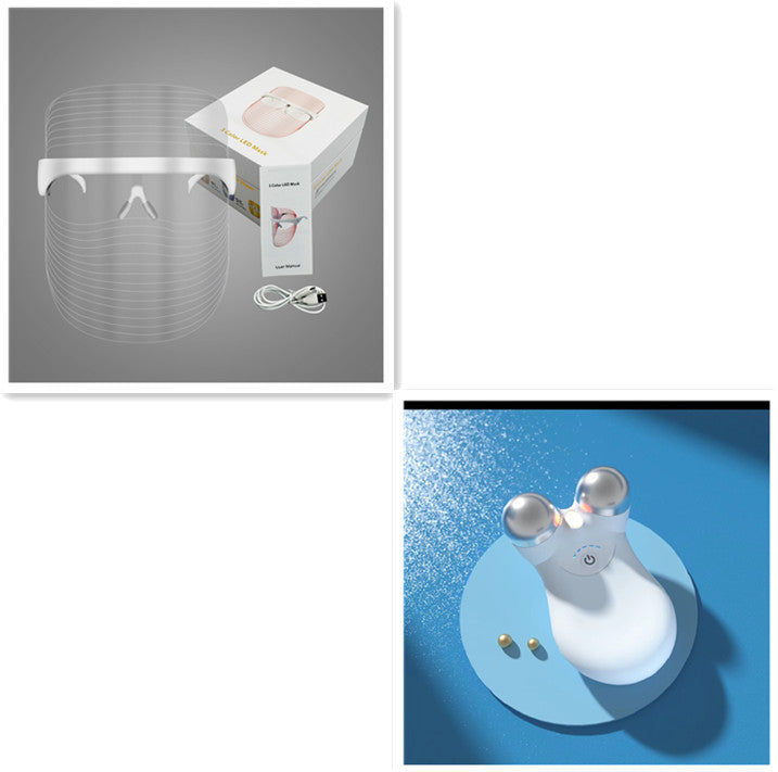 LED 3-Color Facial Beauty Mask Acne Removal Skin Rejuvenation