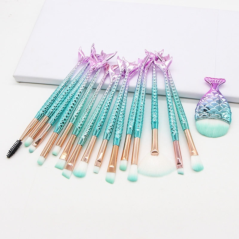 Mermaid Makeup Brush Set Beauty Tools Combination