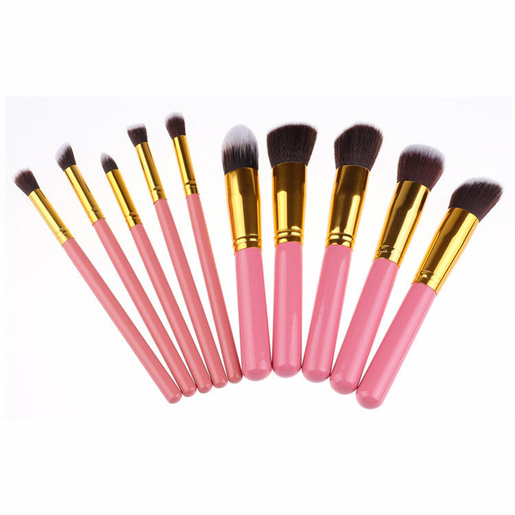 Makeup Brush Suit Portable Models Wooden Handle Beauty Tools