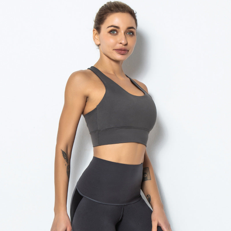 Women Shockproof Running Yoga Fitness Sportswear Set