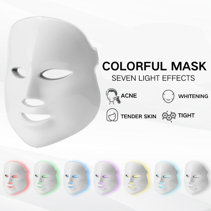 LED Photon Face Beauty Mask Red Blue Light Device