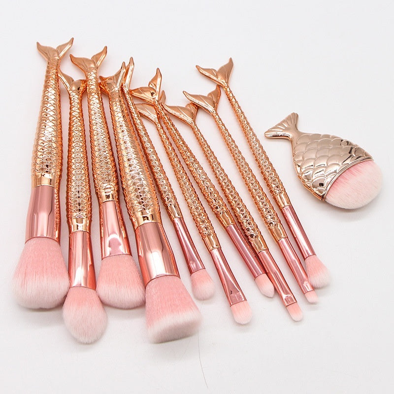 Mermaid Makeup Brush Set Beauty Tools Combination