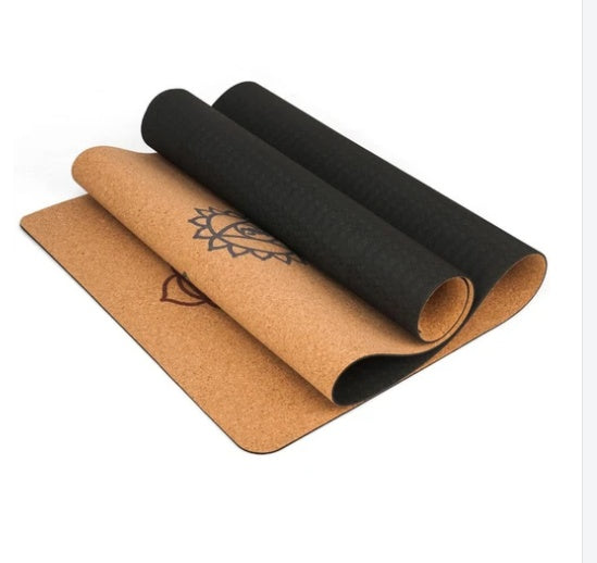 Wooden Non-Slip 5mm Printed Yoga Mat