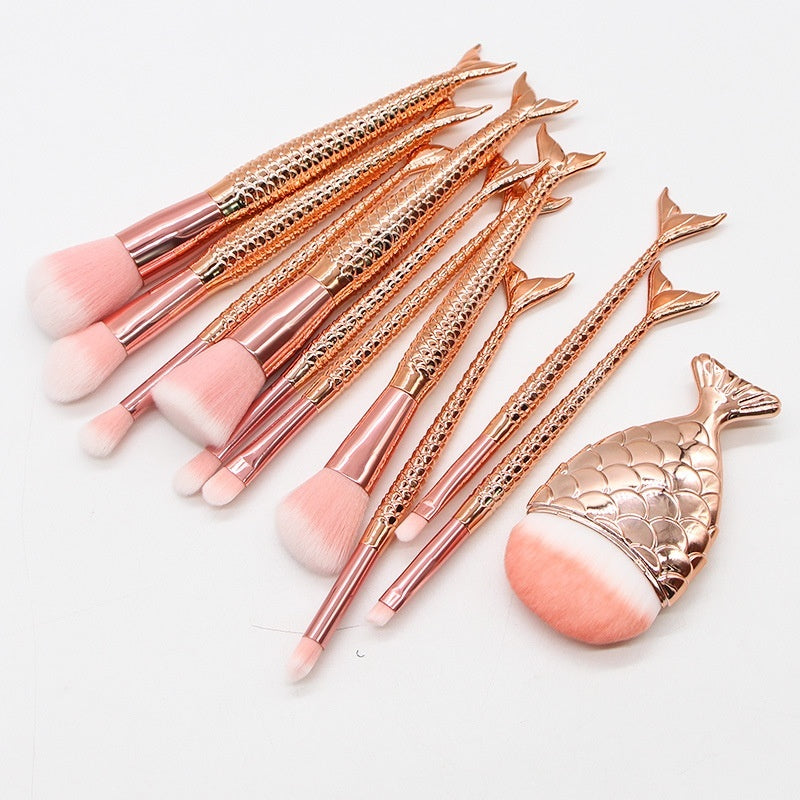 Mermaid Makeup Brush Set Beauty Tools Combination