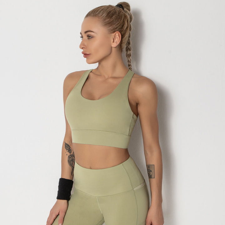 Women Shockproof Running Yoga Fitness Sportswear Set