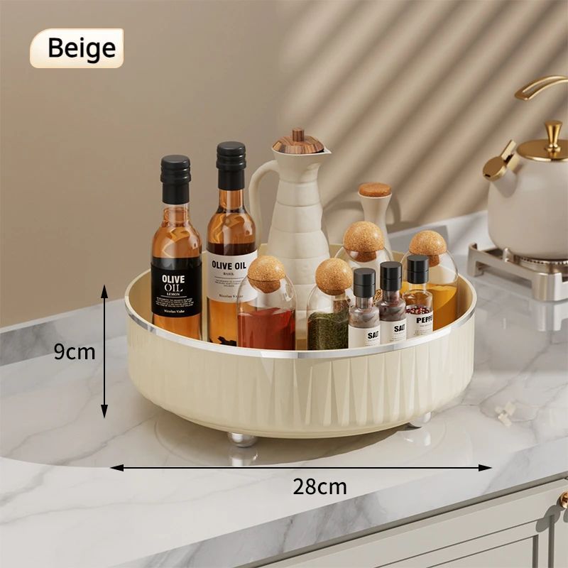 Rotating Luxury Cosmetic Organizer Transparent Perfume Skincare Storage Tray