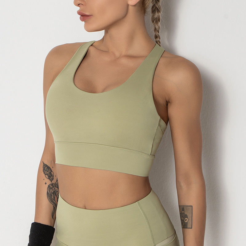 Women Shockproof Running Yoga Fitness Sportswear Set