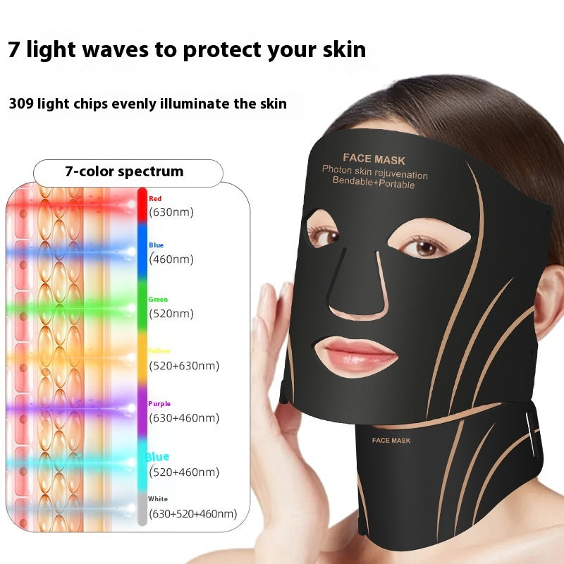 IPL Red Light Silicone Facial LED Beauty Mask Device