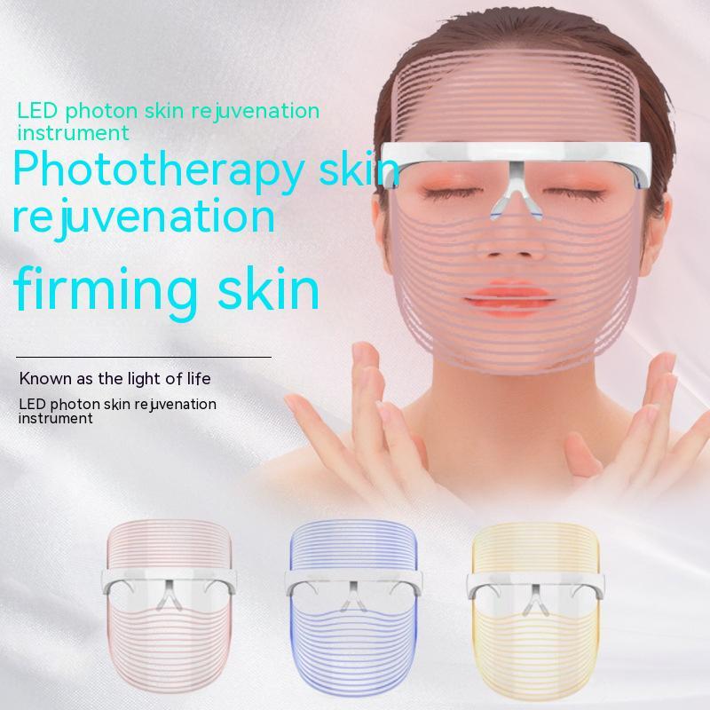 LED 3-Color Facial Beauty Mask Acne Removal Skin Rejuvenation