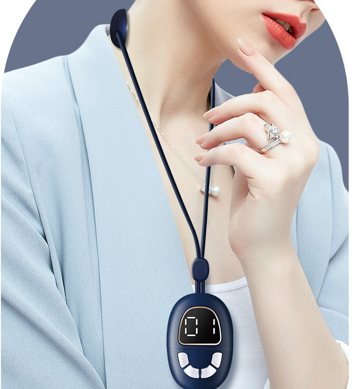 Mini Neck Massager Cervical Spine Pulse Heat Therapy Device