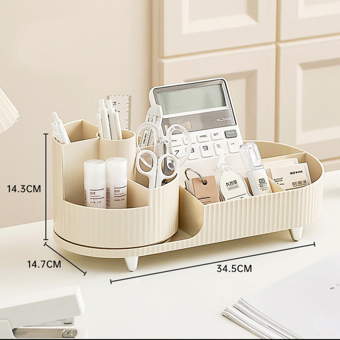 Rotating Makeup Organizer Large Capacity Vanity Cosmetic Display Case