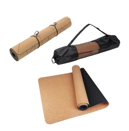 Wooden Non-Slip 5mm Printed Yoga Mat